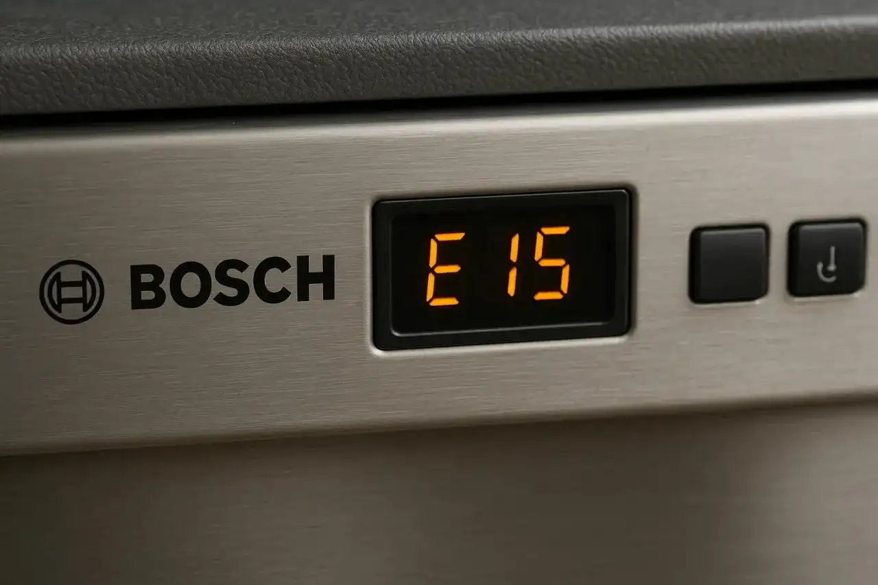 Kod E15 w zmywarce Bosch - co oznacza i co zrobić?
